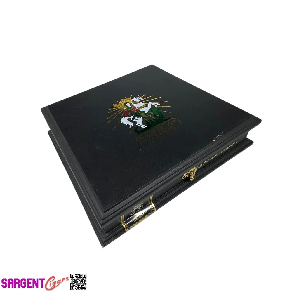 Foundation 10th Anniversary Salomon Empty Wooden Cigar Box 12.5x9.5x2.5 (1)